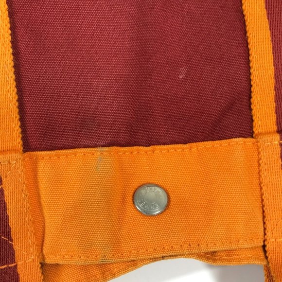 HERMES French Festival Hawaii 2002 Two-tone Foul Tou MM Tote Bag, Cotton, Ora... - Picture 9 of 16